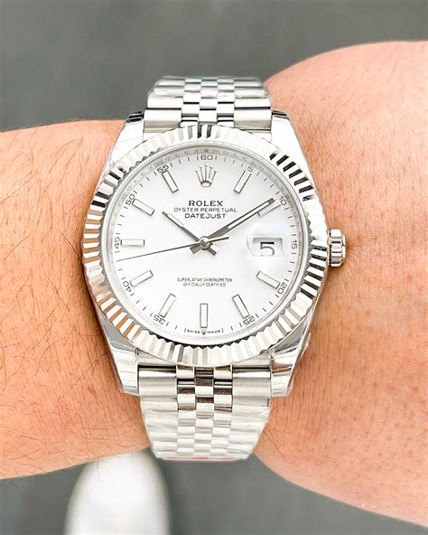 rolex datejust flutex bezel|Rolex Datejust 41 white jubilee.